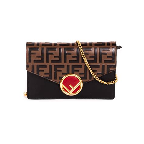 fendi f logo wallet on chain|Fendi wallet on chain sale.